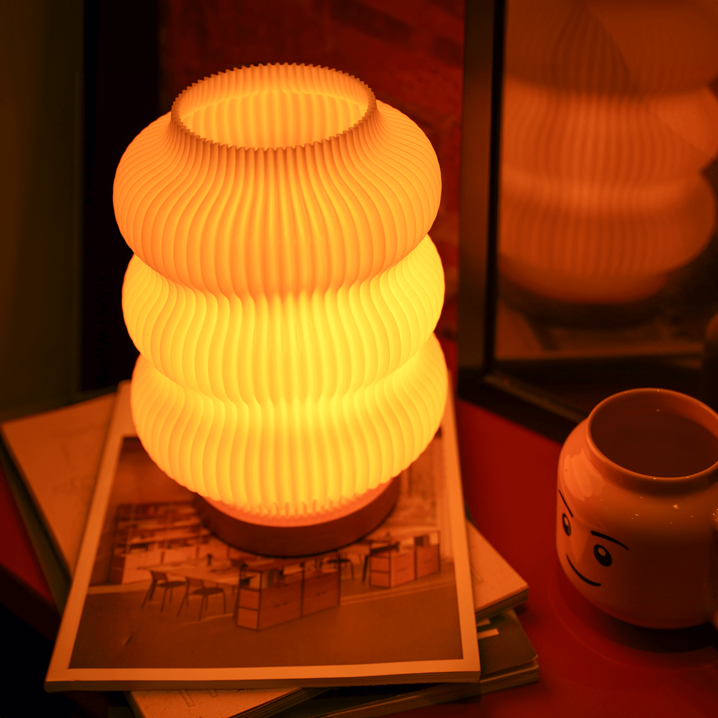 Luma Tischlampe – Harmonisches 3D-Design aus Leipzig