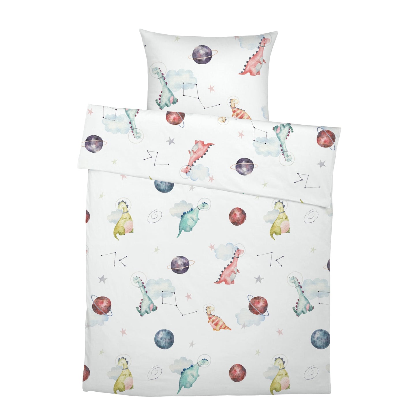 "Dino Galaxy" Premium Kinderbettwäsche
