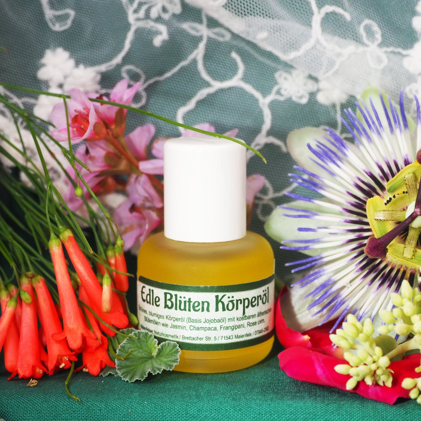 Edle Blüten Körperöl