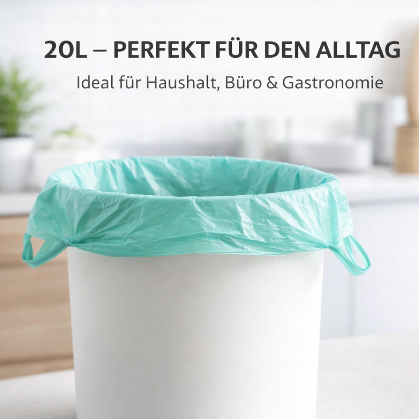 Müllbeutel mit Tragegriff 20L - Zitrus Duft | Reißfest