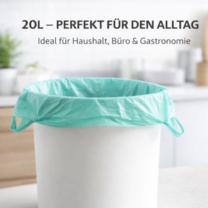 Müllbeutel mit Tragegriff 20L - Zitrus Duft | Reißfest