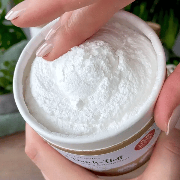 Puremetics | 3in1 Dusch-Fluff „Kirschblüte & Mandelmilch“ – Duschgel, Peeling & Pflege (250 g)