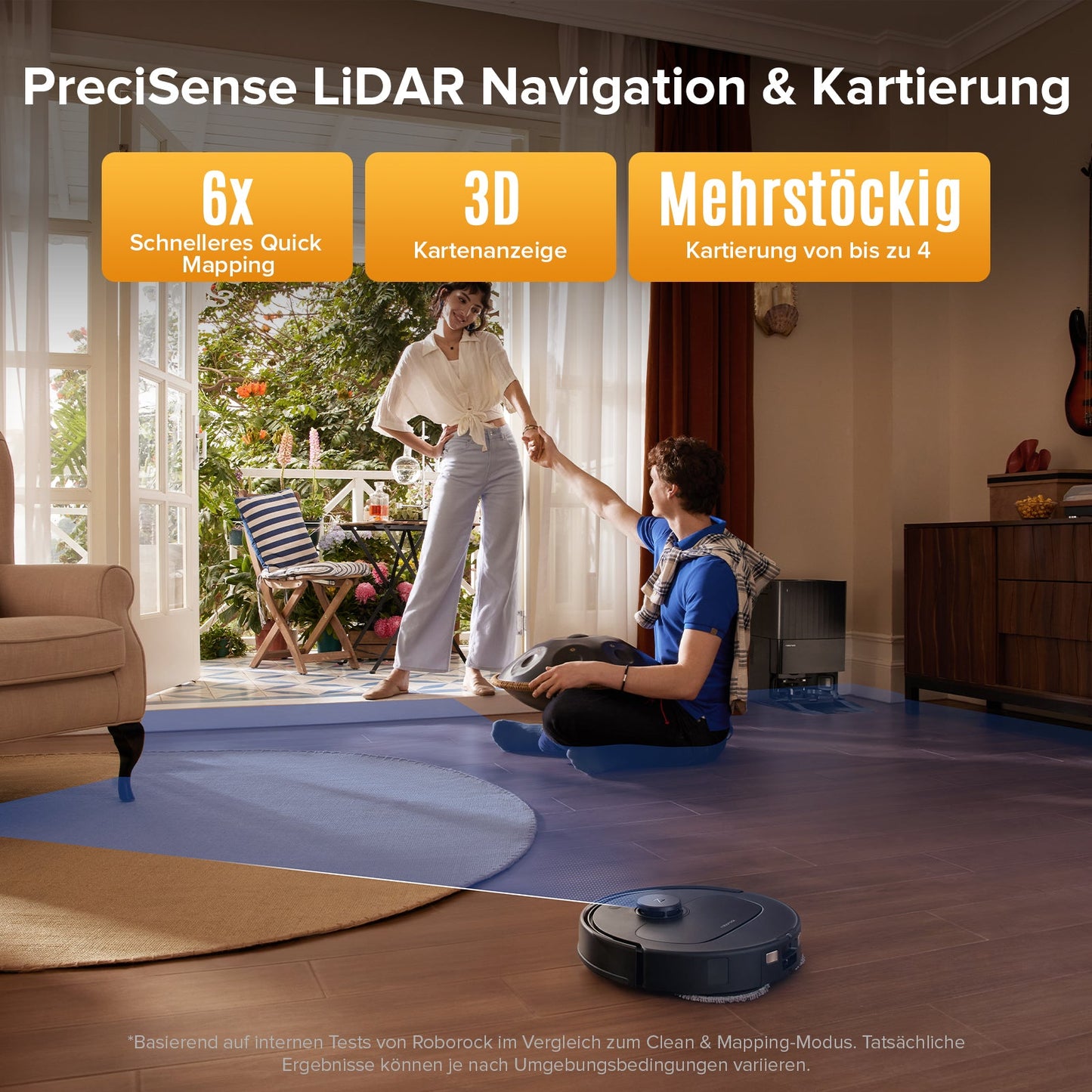 Roborock QV 35S Saugroboter mit Multifunktions-Dockingstation