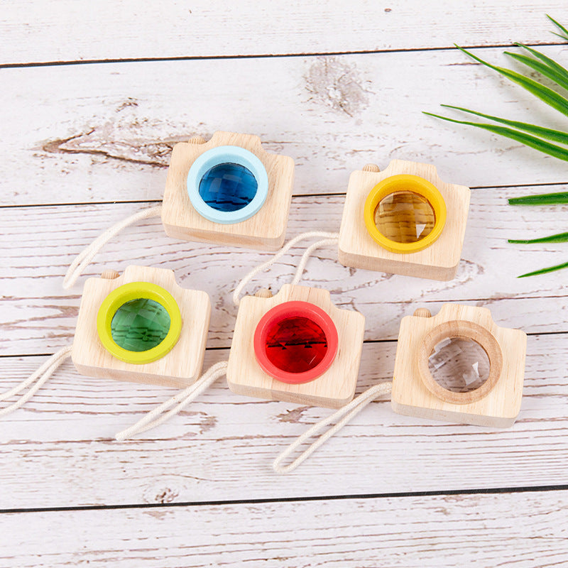 Hölzerne Mini Kamera für Kinder - Lernspielzeug & kreatives Geschenk
