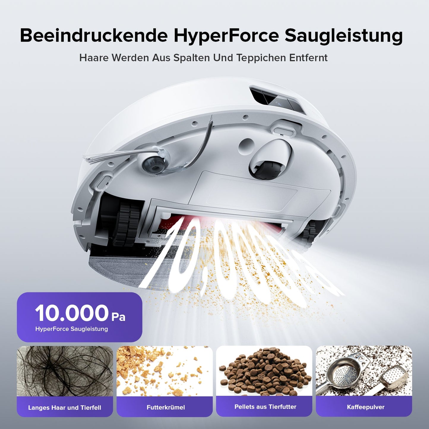 Roborock Q10 S5 Set Saug- und Wischroboter mit zusätzlichem Wischtuch*2 Stk.