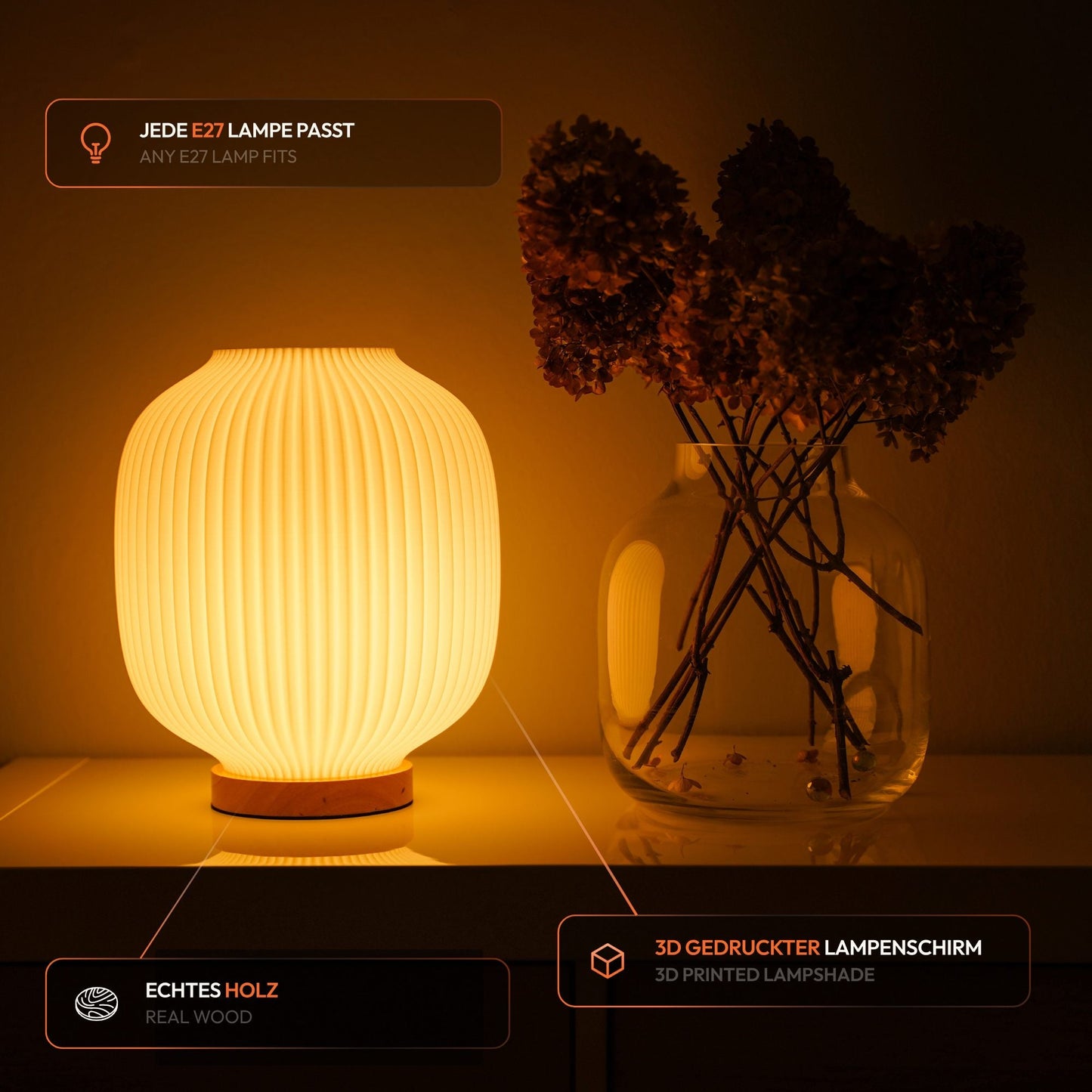 Puro Tischlampe – Klares 3D-Design aus Leipzig