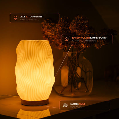 Flow Tischlampe – Dynamisches 3D-Design aus Leipzig