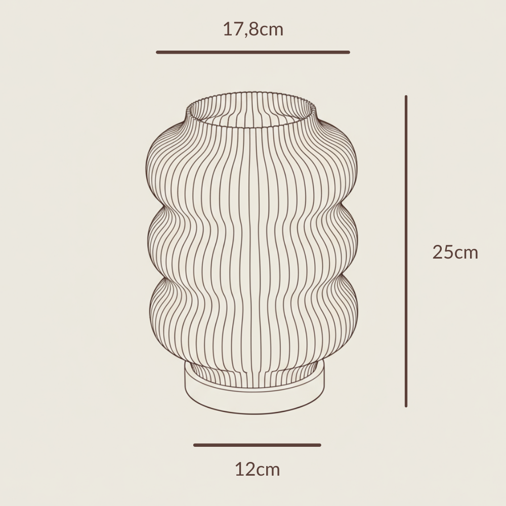 Luma Tischlampe – Harmonisches 3D-Design aus Leipzig