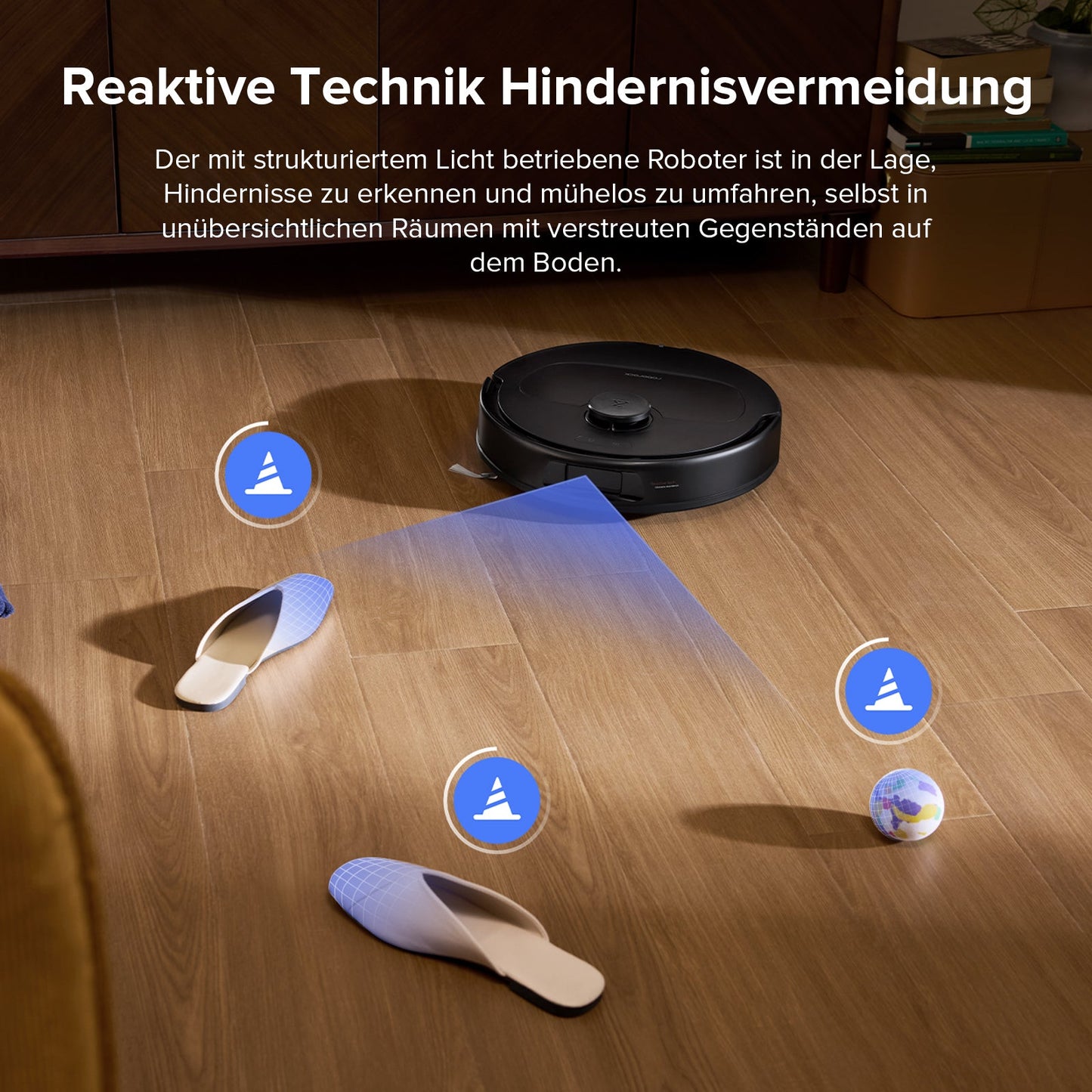 Roborock QV 35S Set Roboter-Staubsauger mit Multifunktions-Dockingstation (mit Staubbeutel*2 Stück und Filter*1 Stück)