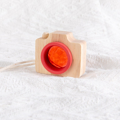Hölzerne Mini Kamera für Kinder - Lernspielzeug & kreatives Geschenk