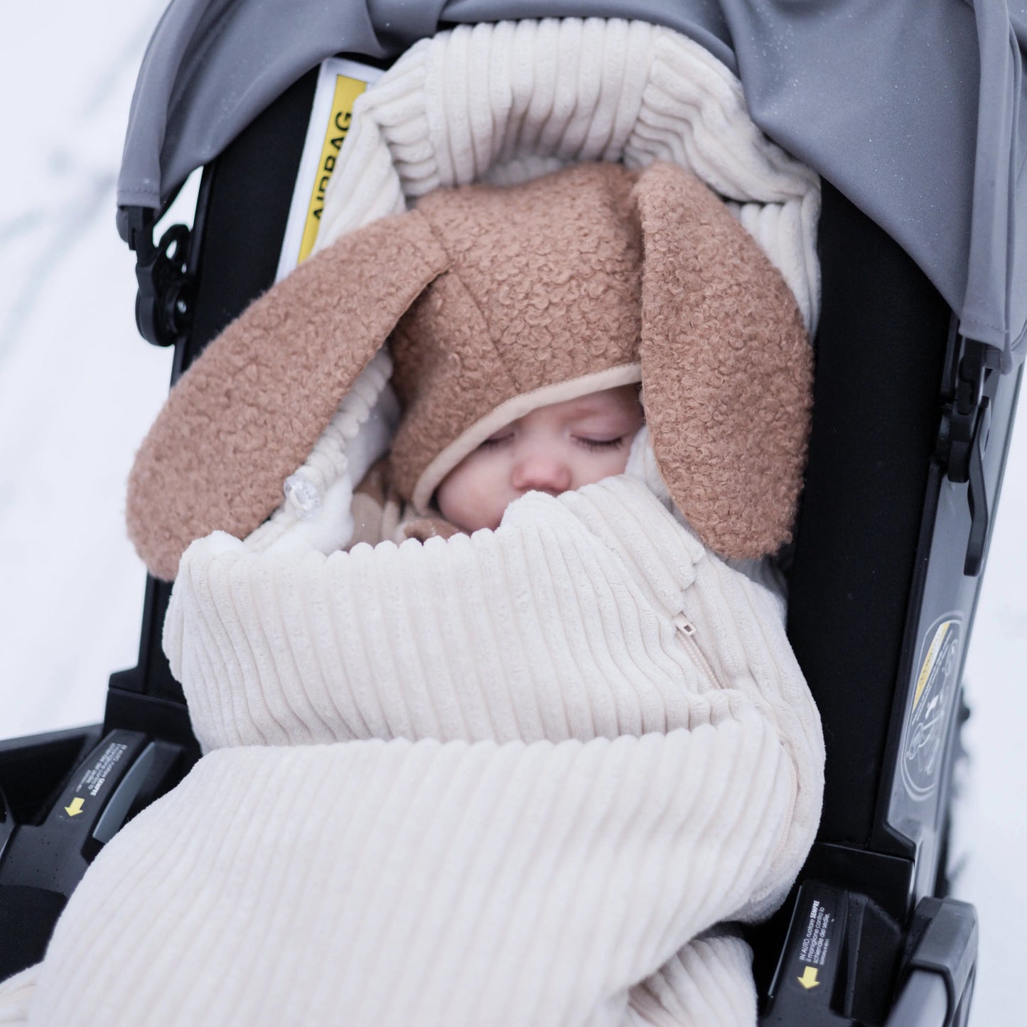 Winterfußsack Cord – warm für Kinderwagen