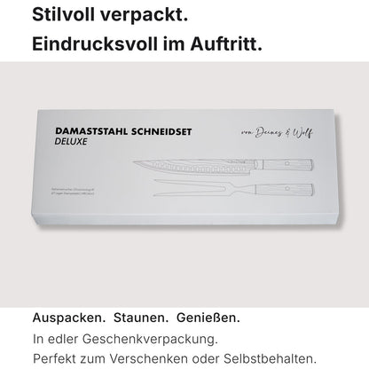 Damast Schneidset Deluxe