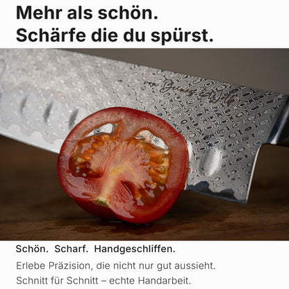 Damastmesserset Olive – Premium Küchenmesser | Kitchen Luxe