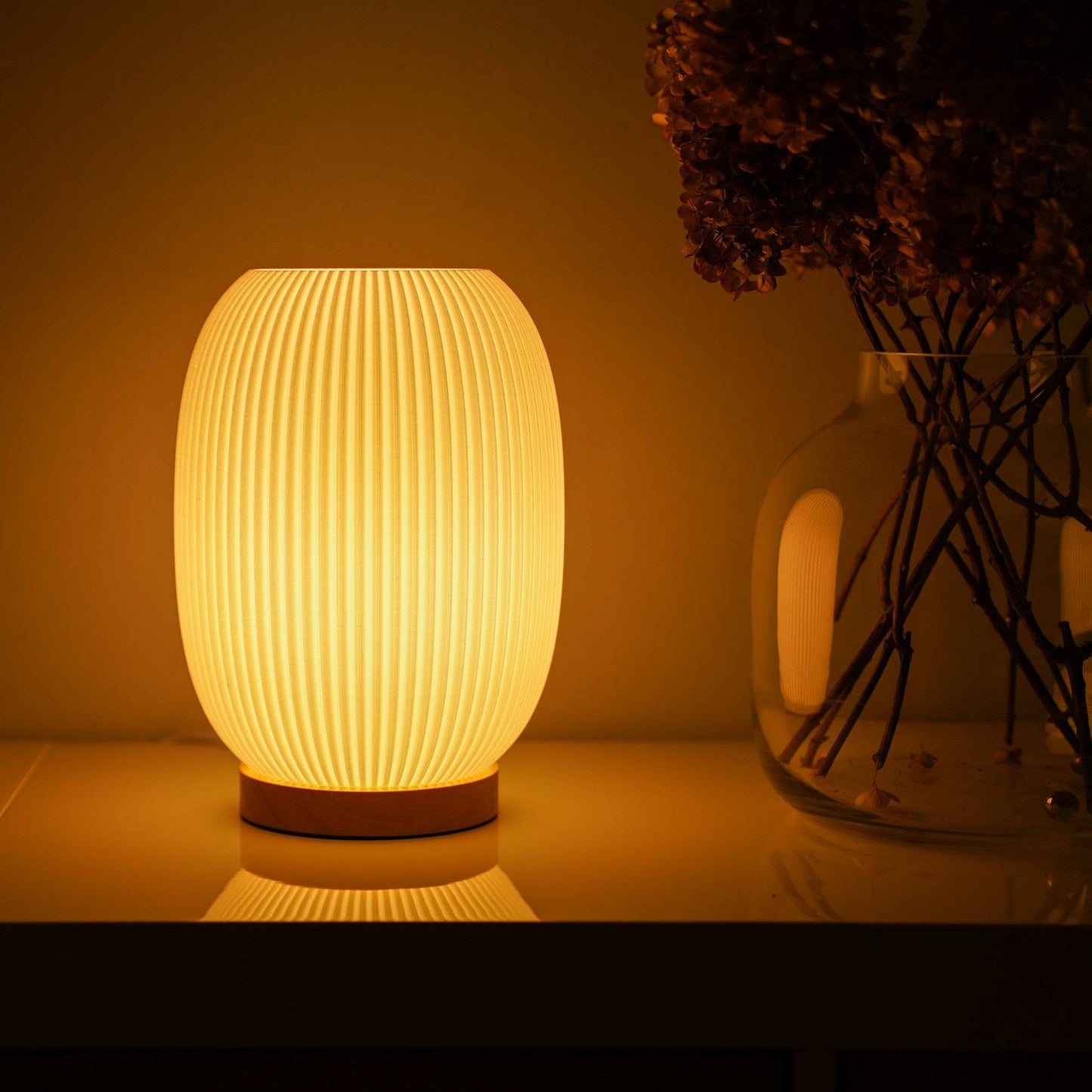 Boa Tischlampe – Handgemachtes 3D-Design aus Leipzig