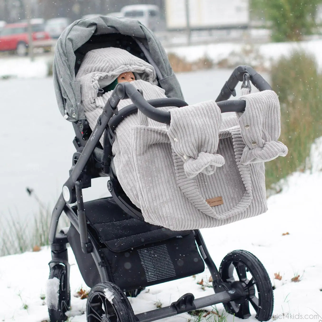 Winterfußsack Cord – warm für Kinderwagen
