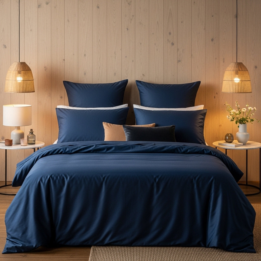 Luxe Baumwolle Satin Spannbettlaken