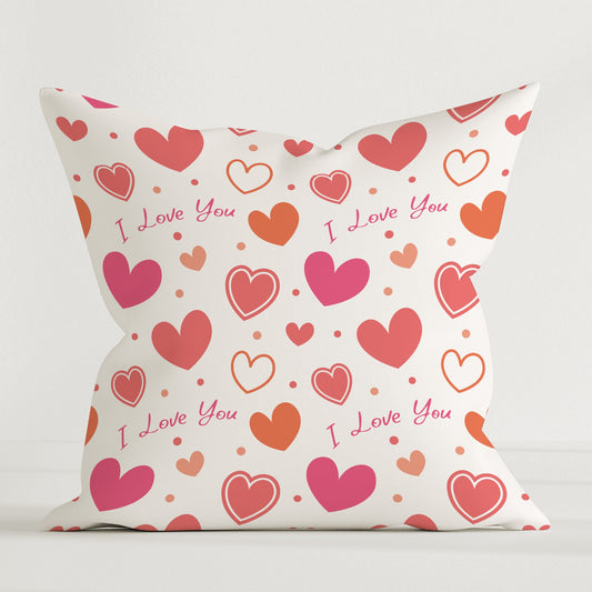 "I love you" Premium Dekokissen