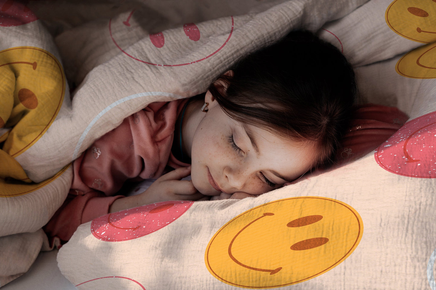 "Smileys" Premium Kinderbettwäsche