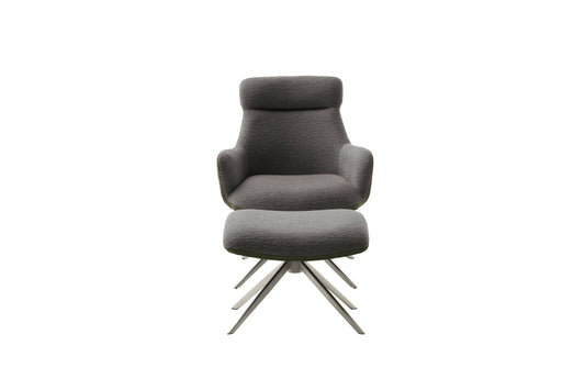 PELION Loungesessel inkl. Hocker