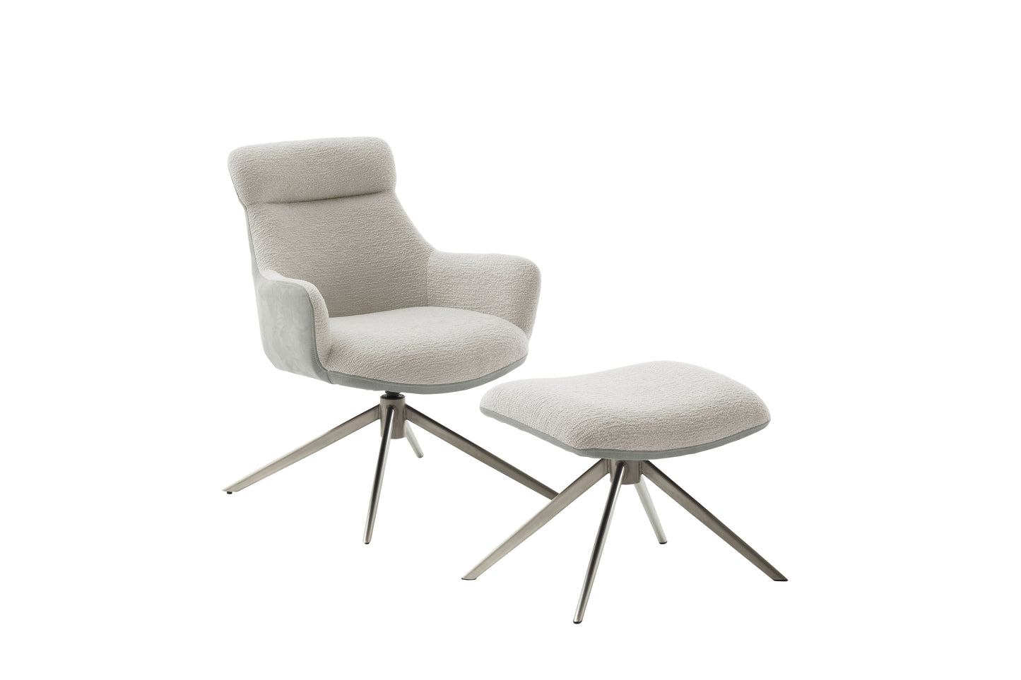 PELION Loungesessel inkl. Hocker