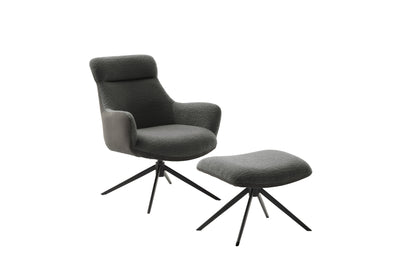 PELION Loungesessel inkl. Hocker