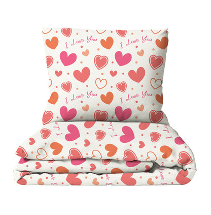 "I love you" Premium Kinderbettwäsche