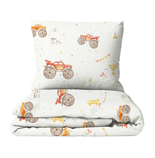 "Monstertrucks" Premium Kinderbettwäsche