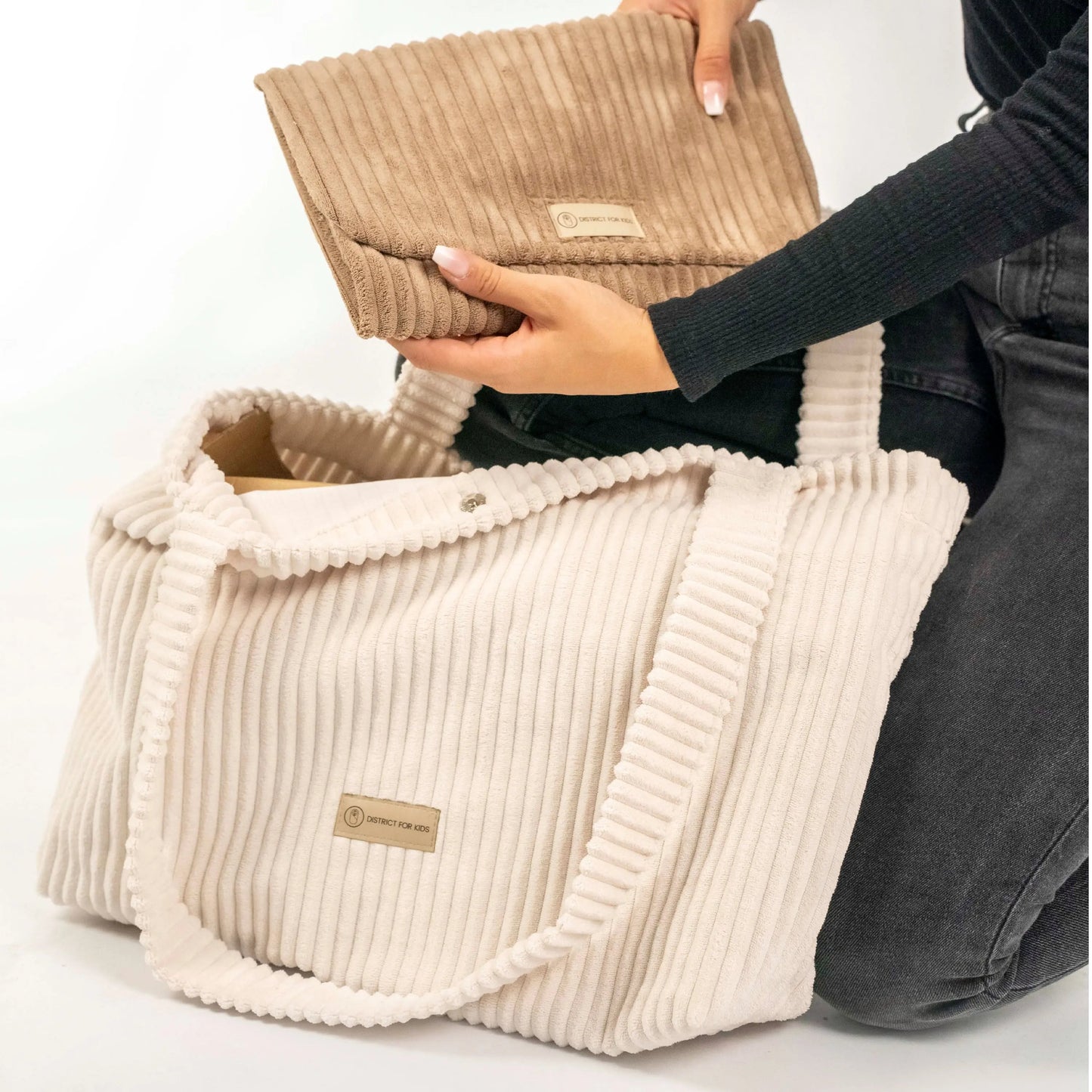 Mom Bag Cord – Shopper für den Kinderwagen