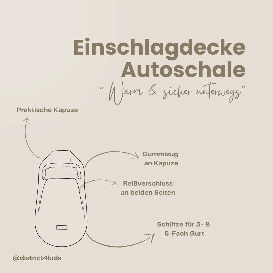 Winterfußsack Cord – warm für Kinderwagen