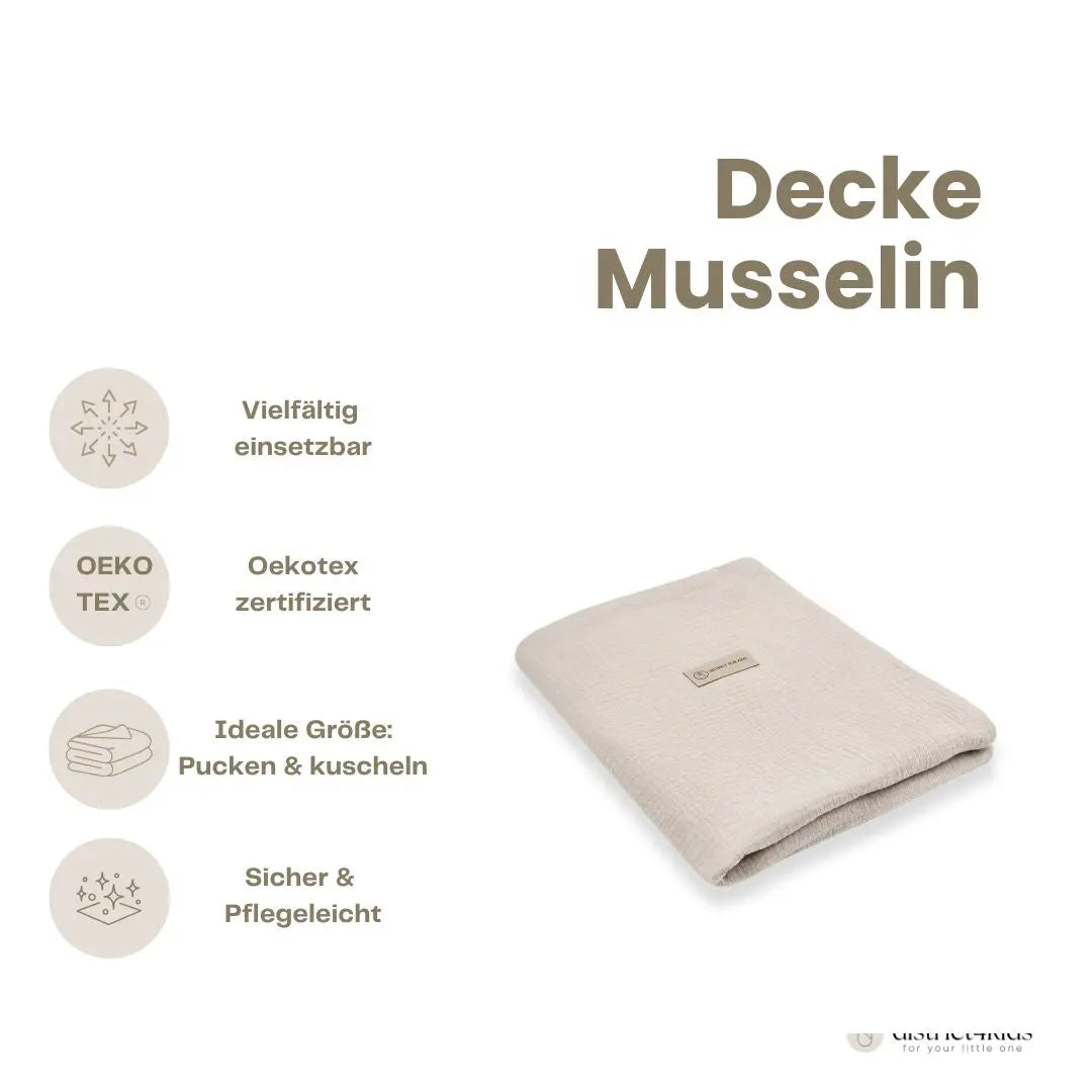 Musselindecke – Mulltuch, Schmuse- & Puckdecke