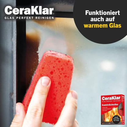 abrazo CeraKlar KaminScheiben Schwamm