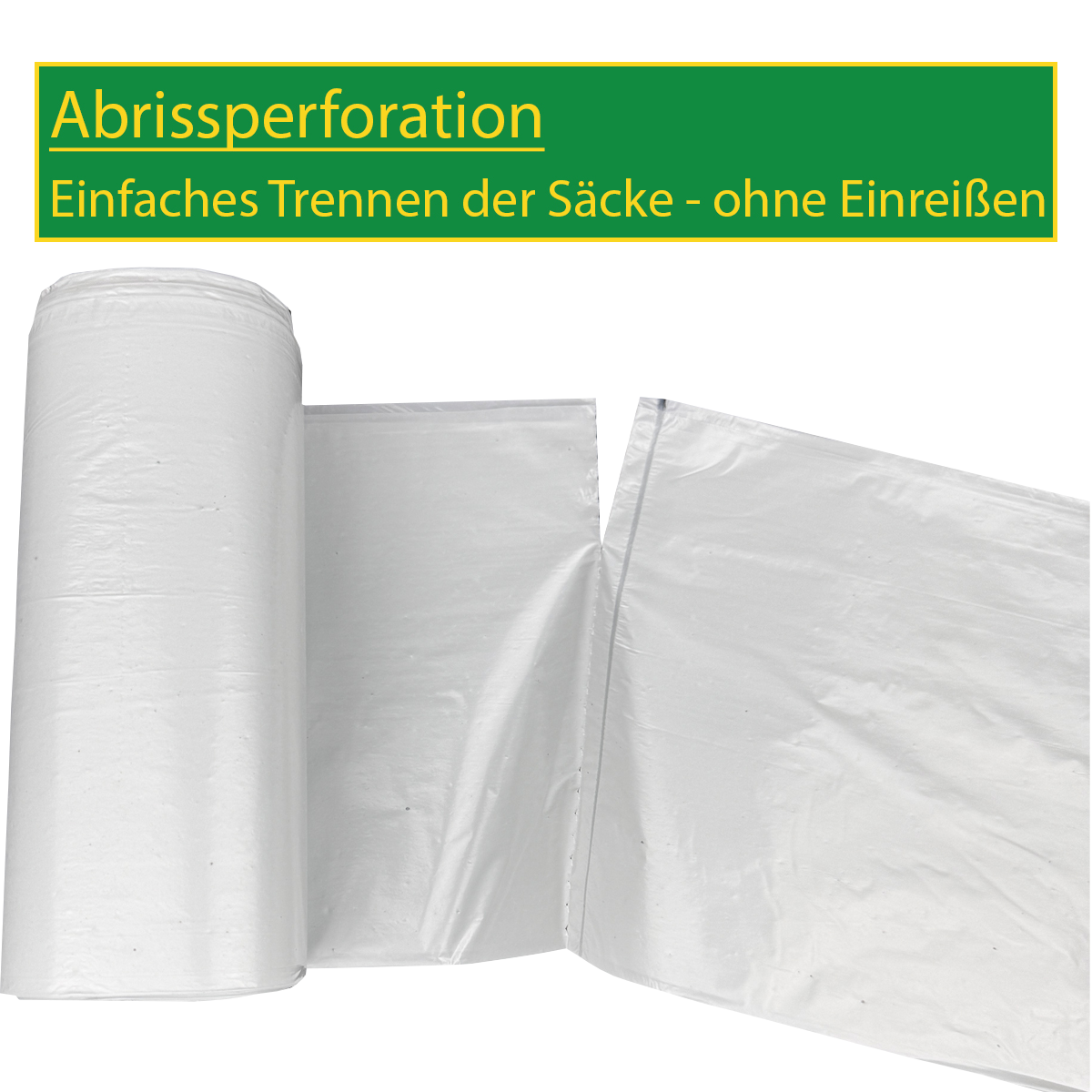 Müllbeutel 70L - bis zu 98% Recyceltes Material