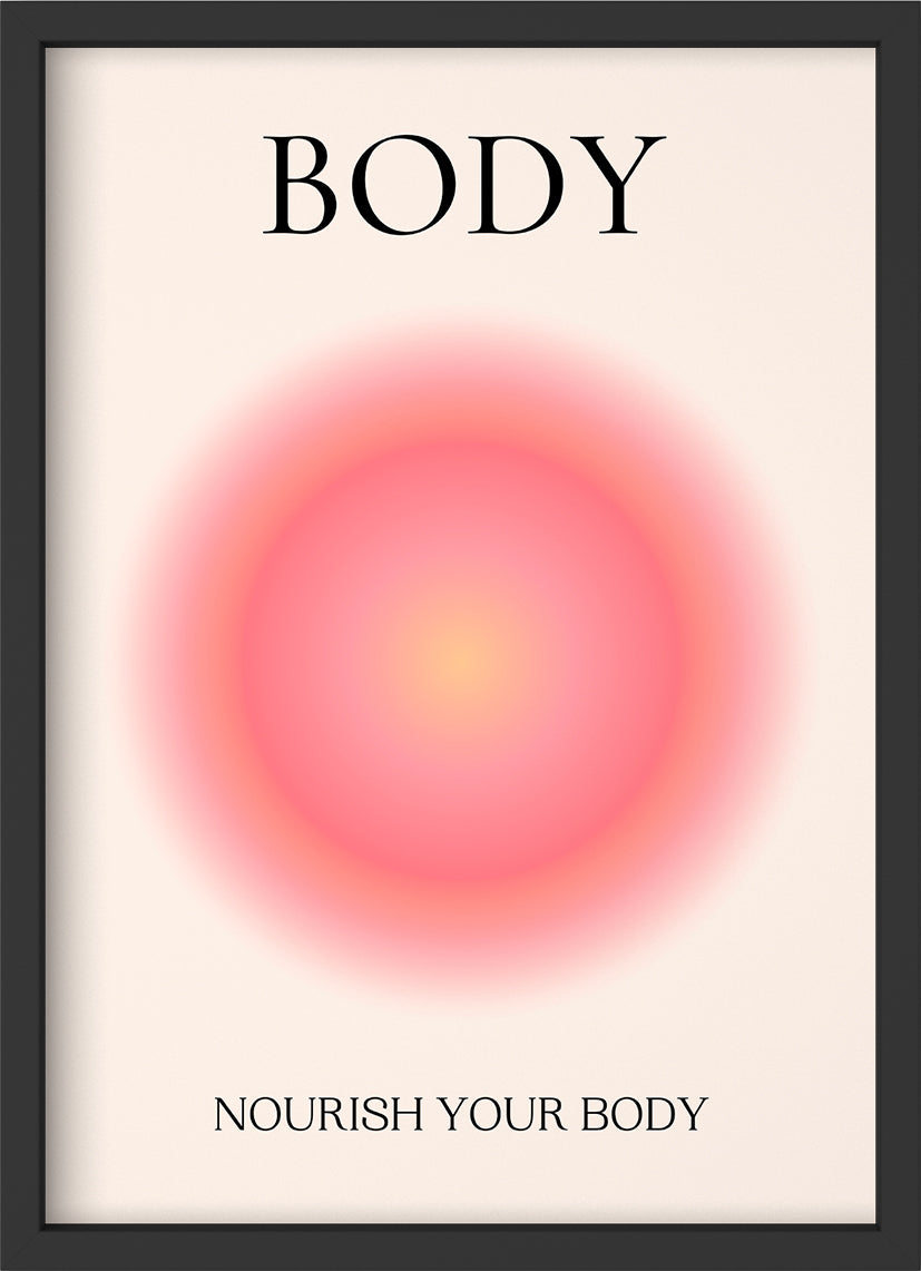 body - Poster mit Premium-Rahmen