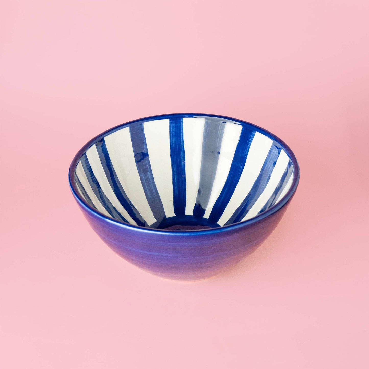 Handgefertigte Keramik-Servierschüssel Costa Azul – Blau & Weiß | Alfar Tierra Cocida