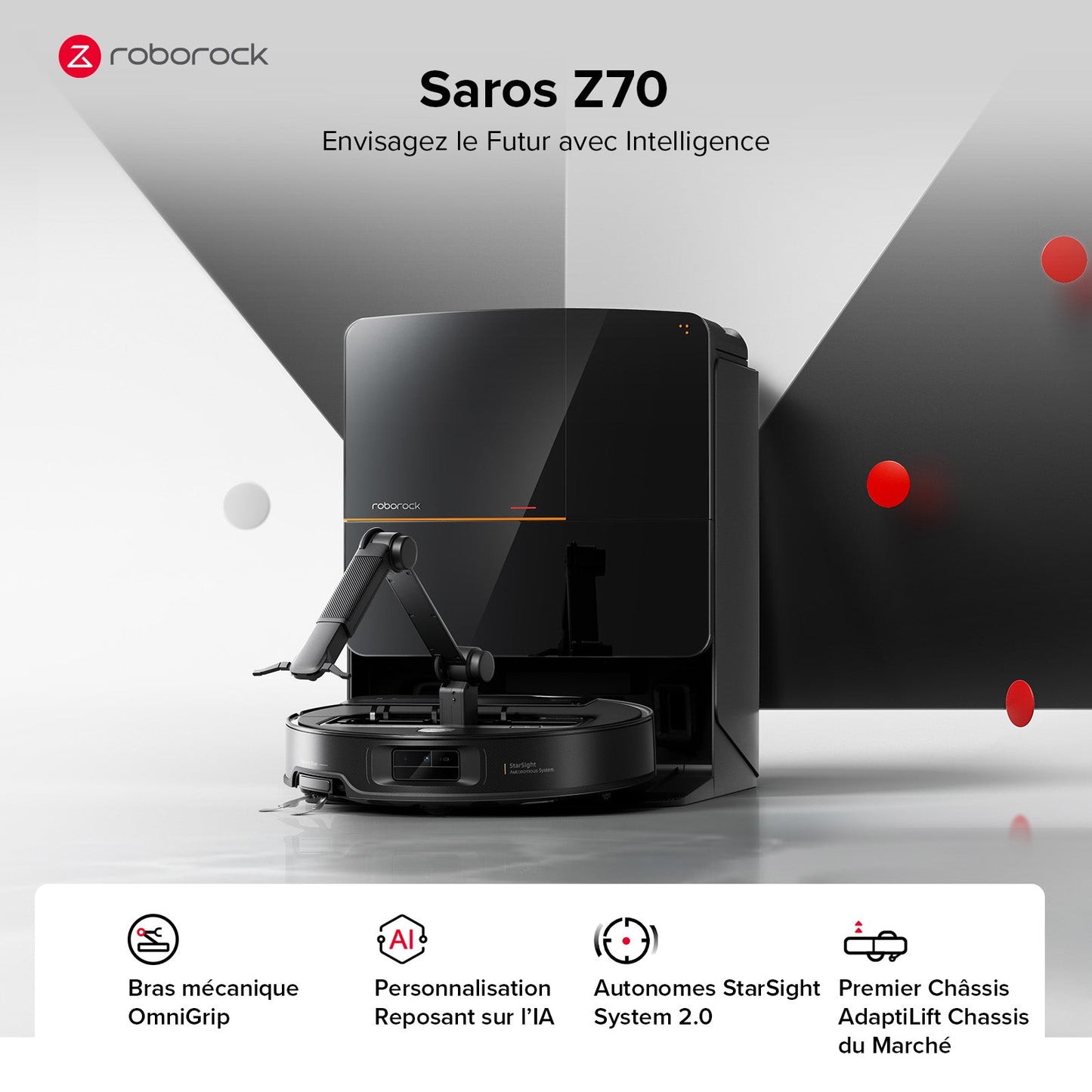 Roborock Saros Z70 – Saugroboter mit OmniGrip™ Roboterarm