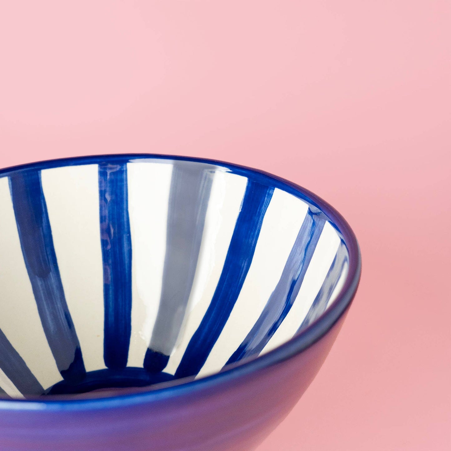Handgefertigte Keramik-Servierschüssel Costa Azul – Blau & Weiß | Alfar Tierra Cocida