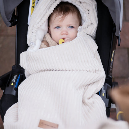 Winterfußsack Cord – warm für Kinderwagen