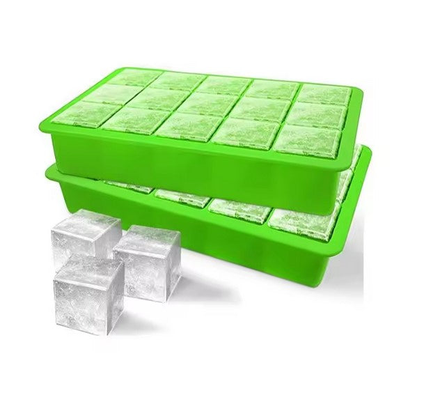 Eiswürfelform klassisch für 15 mittelgroße Würfel je 3,5x3,5x3cm