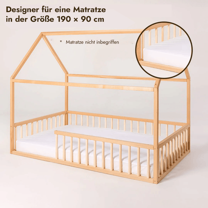 Hausbett Montessori für Kinder und Kleinkinder ab 1 Jahr