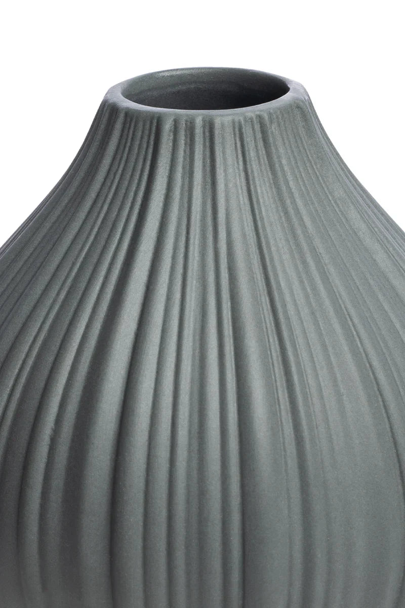 Vase VINTAGE grey aus Steinzeug – minimalistisch & matt | Tranquillo