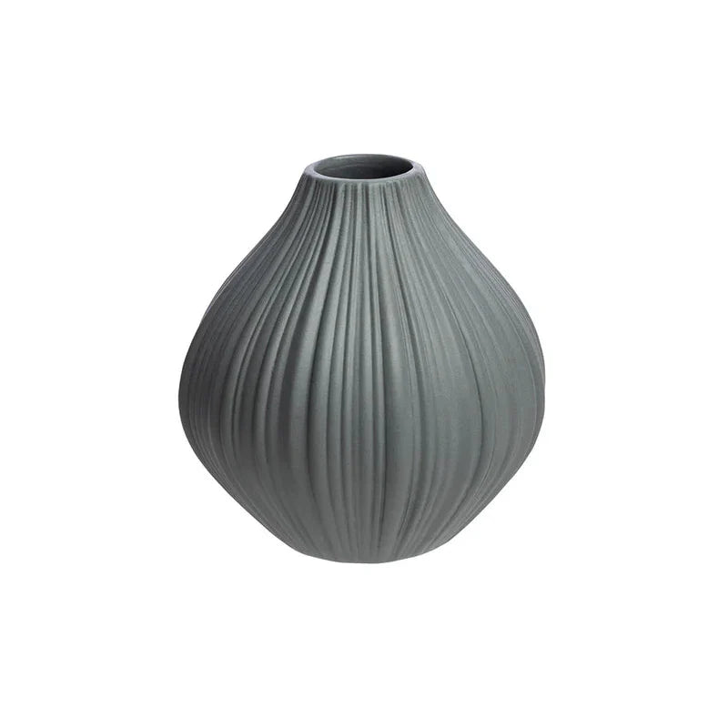 Vase VINTAGE grey aus Steinzeug – minimalistisch & matt | Tranquillo