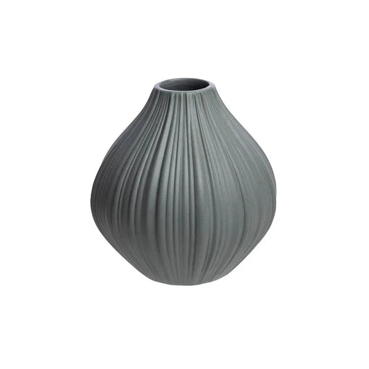 Vase VINTAGE grey aus Steinzeug – minimalistisch & matt | Tranquillo