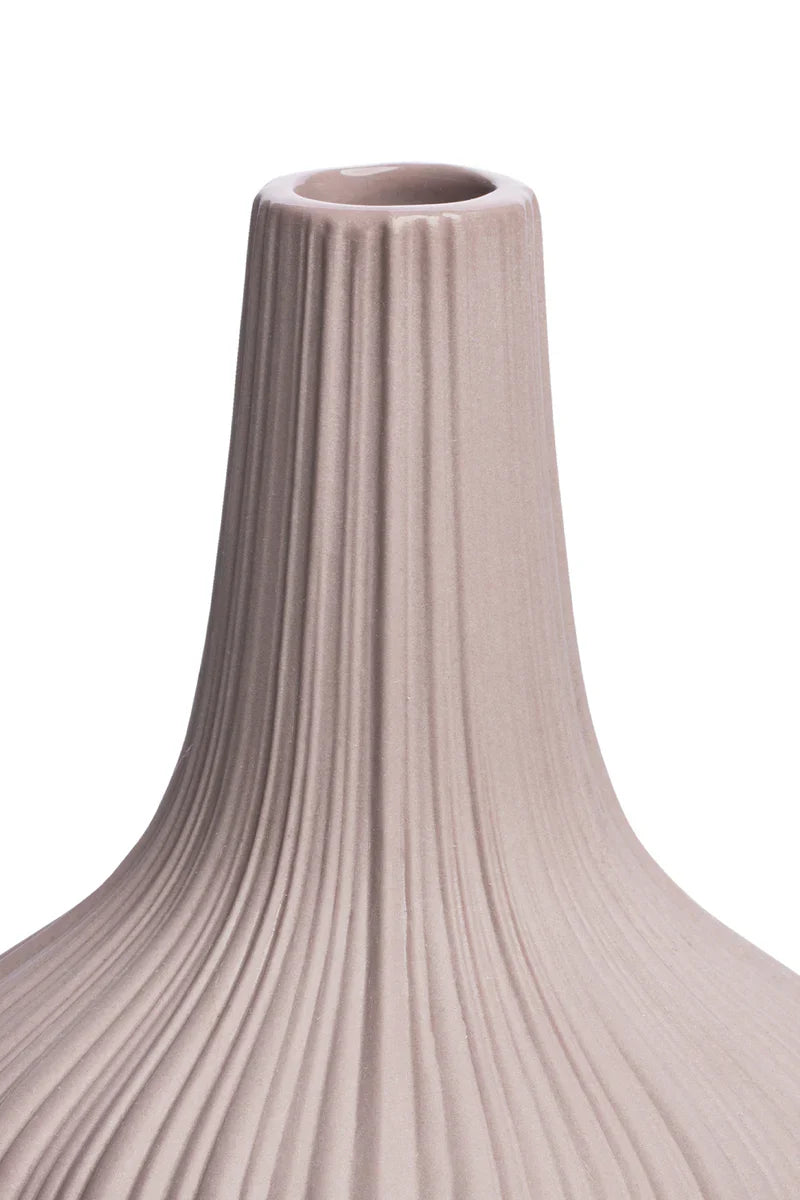 Vase VINTAGE rose aus Steinzeug – pastell & elegant | Tranquillo