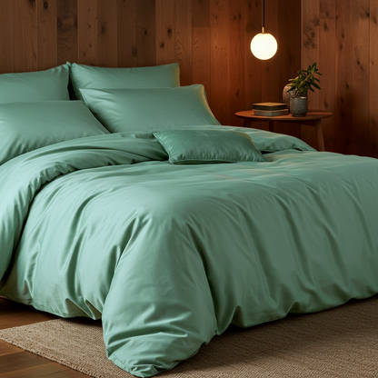 Luxe Baumwolle Satin Bettwäsche