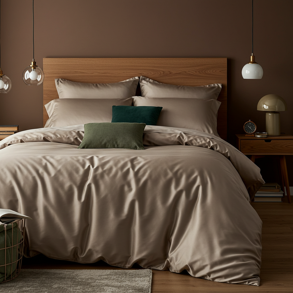 Luxe Baumwolle Satin Deckenbezug