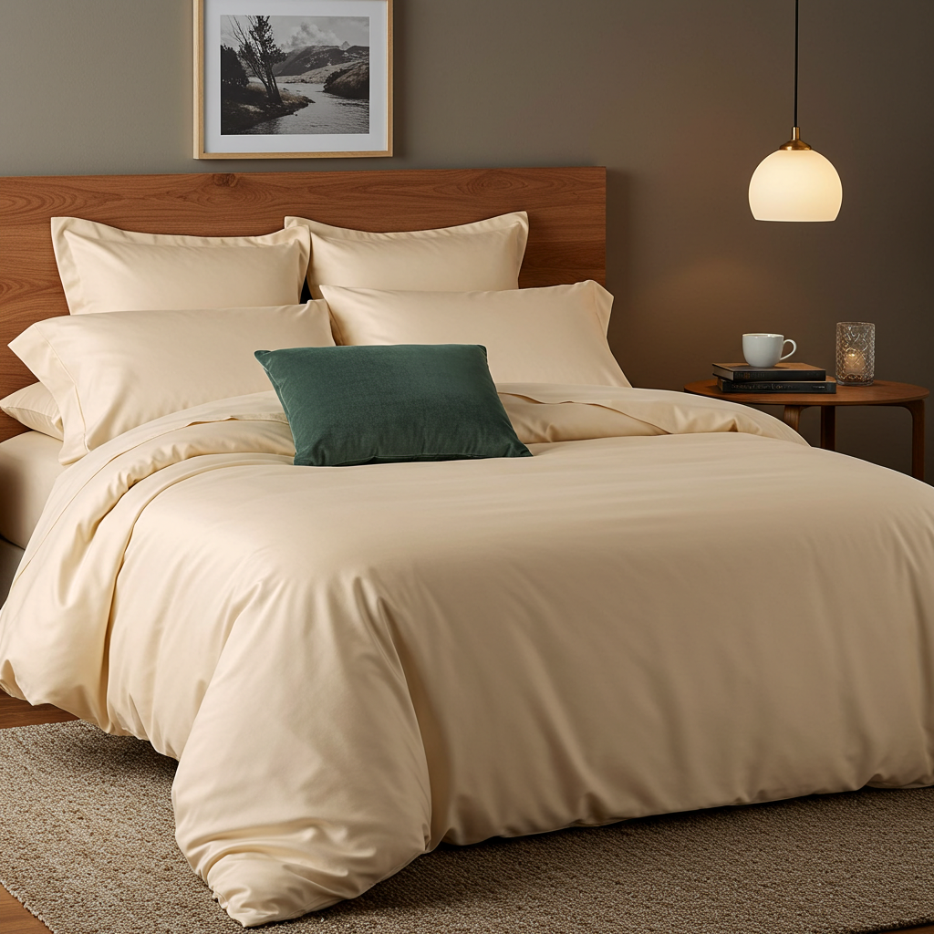Luxe Baumwolle Satin Bettwäsche