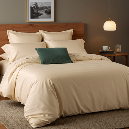 Luxe Baumwolle Satin Bettwäsche