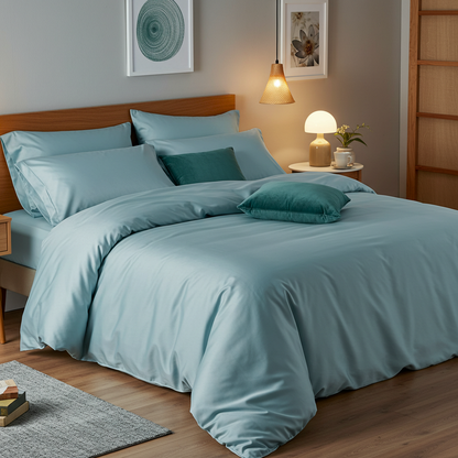 Luxe Baumwolle Satin Bettwäsche