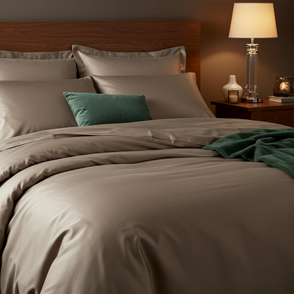 Luxe Baumwolle Satin Bettwäsche