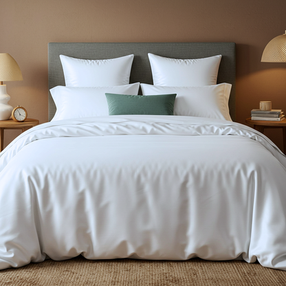 Luxe Baumwolle Satin Bettwäsche